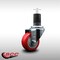 Service Caster 3'' SS Red Poly Wheel Swivel 1-5/8'' Expanding Stem Caster SCC-SSEX20S314-PPUB-RED-158 - alternate 4
